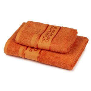 4Home Sada Bamboo Premium osuška a uterák oranžová