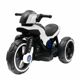 Baby Mix Detská elektrická motorka Police čiernobiela