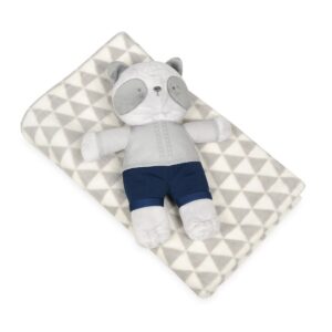 Babymatex Detská deka sivá s plyšákom medvedík