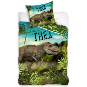 BedTex Bavlnené obliečky T-Rex v pralese