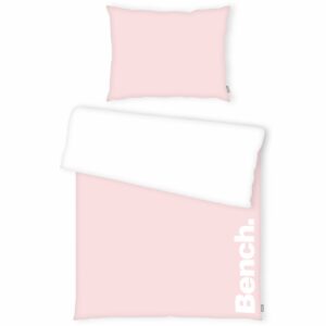 Bench Bavlnené obliečky bielo-ružová