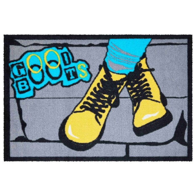 Grund Rohožka Boots sivá-modrá-žltá