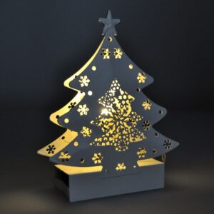 Solight LED kovový vianočný stromček