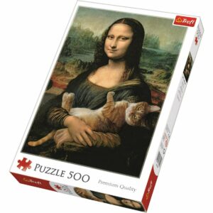Trefl Mona Lisa and Purring Kitty 500 dielov puzzle