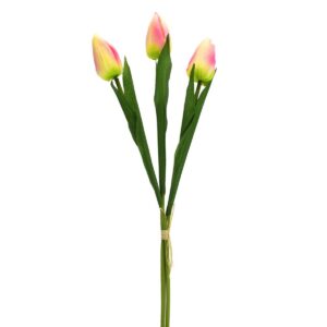 Umelá kytica tulipánov ružová