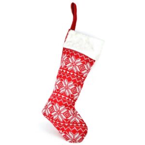 Vianočná textilná topánka pletená